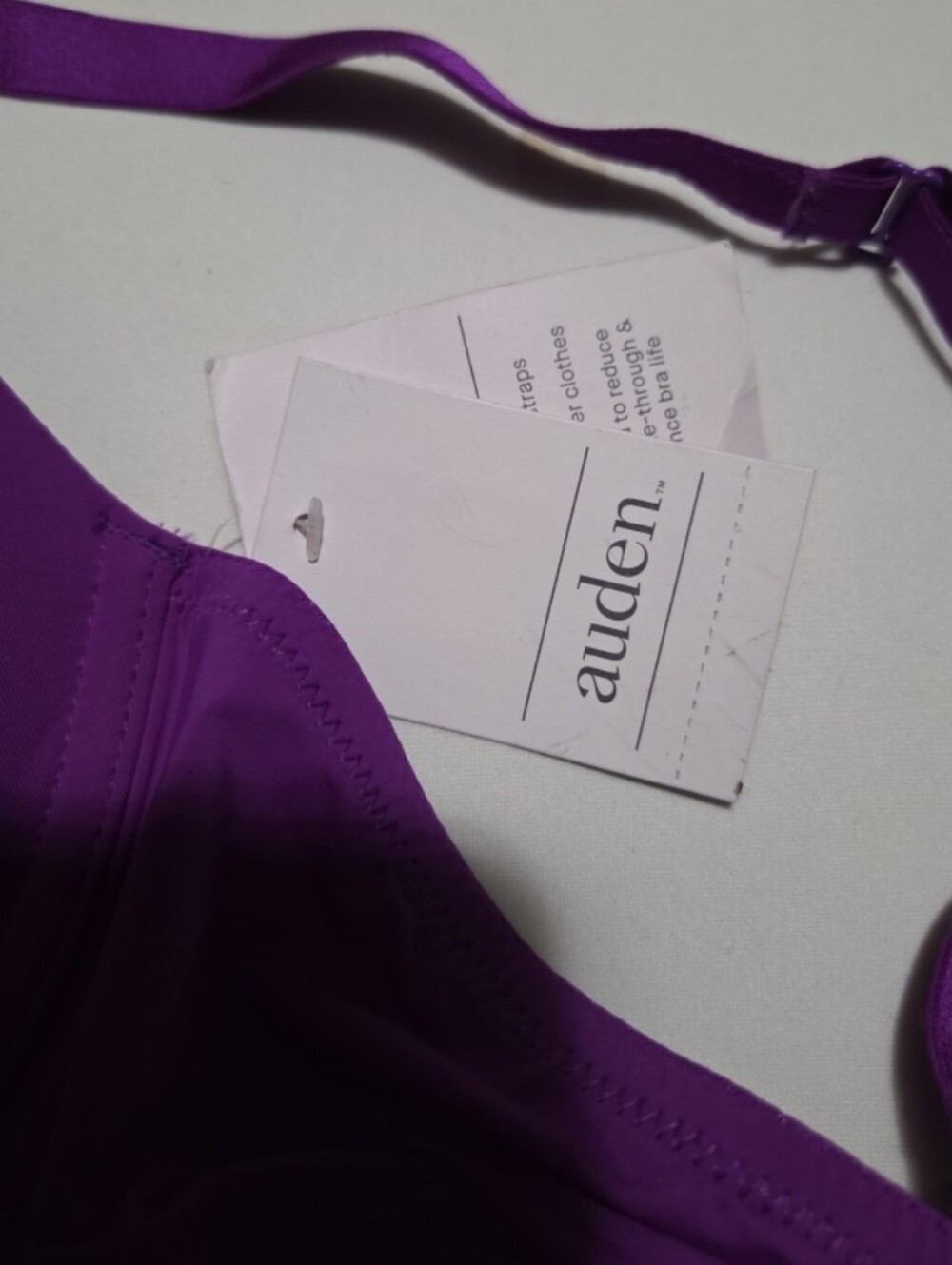 New auden Women's 34C purple wired bra #35 - Picture 3 of 3